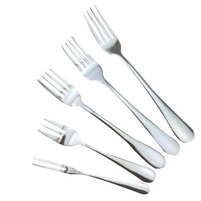 China Sustainable Factory wholesale cheap stainless steel tableware fast food fork fruit fork hotel western food fork for sale