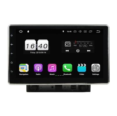 China Rotating Touch Screen PA 10.1 Inch Android 9 Vertical Touch Screen Car DVD Player Navigation Gps System 2/1 Rotating Din For Universal Car Radio for sale