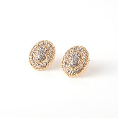 China Fashion CostumeJewerly Alloy CLASSIC Rhinestone Above Shape Classic For Women Stud Earrings for sale