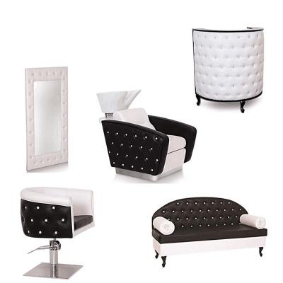 China Modern Luxury Beauty Salon Styling Chair Diamond Salon Chairs Salon Furniture Package for sale