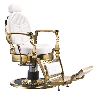 China Mid Century Vintage Chair Gold Barber Chair Aluminum Barbers Chairs For Sale for sale