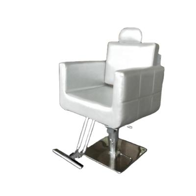 China Modern Heavy Duty White Hydraulic Pump Hair Salon Chair Salon Furniture for sale