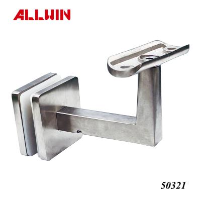 China Contemporary Mounted Adjustable Stainless Steel Square Balustrade Bracket for sale