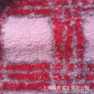 China Wholesale Cheap Super Soft Running Sherpa Fabric Printed Lamb Velvet Fabric On One Side Good Quality In Discount for sale