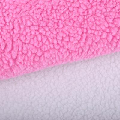 China Solid Good Quality Plain Action Lamb Velvet Solid Hot-selling Fabric One Side In Discount for sale