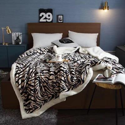 China Super Soft Anti-pilling Promotion Flannel 2ply Printed Blanket And Sherpa Fleece for sale