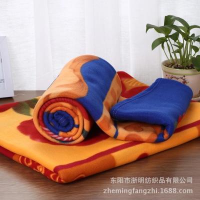 China Factory direct cheap price anti-pilling classic disposable printed fleece blanket in stock for sale