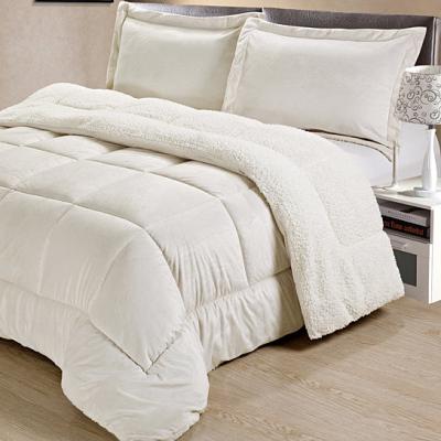 China Classic Home Collection Mink Sherpa Convertible Comforter Set micro for sale