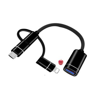 China Manufacturer Direct Usb Otg C Laptop Cable 3 Flat Usb C In 1 Magnetic Usb Cable For Sale for sale