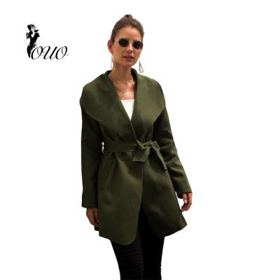 China Europ Design Popular Anti-wrinkle Lady Fashion Elegant Woolen Coats OC116 for sale