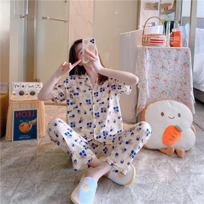 China Latest New Design Breathable Wholesale 2 Piece Set Women Pajamas OC492 for sale