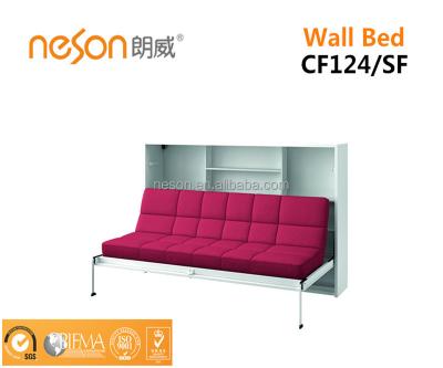 China Wall bed new style space saving wall folding sofa/desk bed CF124 for sale