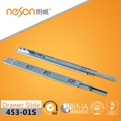 China Storage Neson 45mm Cabin Full-Extension Self-Closing Ball Bearing Slide for sale