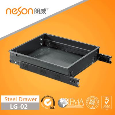 China Sustainable Drawer Hand Fold Steel /Metal Box Drawer With Slide for sale