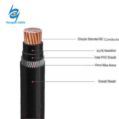 China Construction DC Cable 1 Core Armored Xlpe Power Cable 50mm 70mm for sale