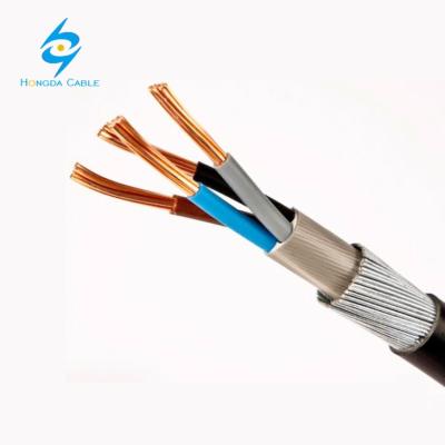 China SWA Industrial Square Copper PVC 16mm2 16mm Armored Cu xlpe Cable 4 Core 25mm Price for sale