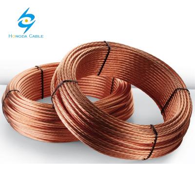 China Drawn Overhead Hard - Bare Copper Conductors With Gold Supplier for sale