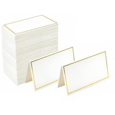 China Wedding Wholesale Table Number Holder Gold Sliver Foil Wedding Table Number Cards Wedding Name Place Card Holder for sale