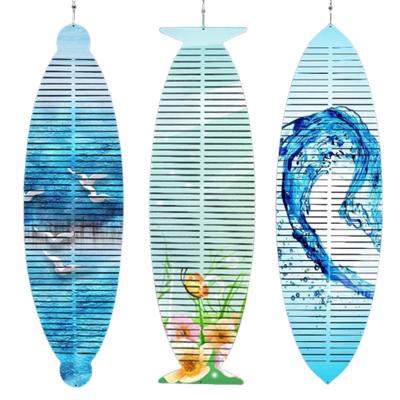 China Eco-friendly Aluminum Double Sided Printing Home Garden Wind Spinners Decorations White Sublimation Wind Spinner for sale