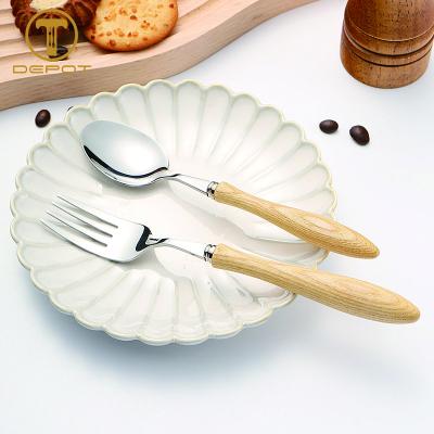 China Free Sample Flatware Set Stocked Cutlery Set 304 Stainless Steel For Restaurant for sale