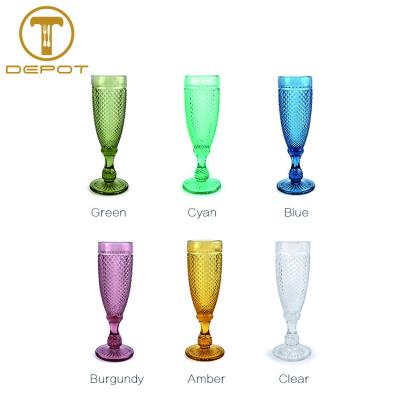 China Colorful durable vintage cocktail glass for outdoor catering for sale