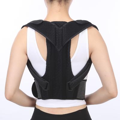 China Easy to put on posture back support LUMBAR support and back support brace with steel clavicle support for fractures, sprains, and shoulders for sale