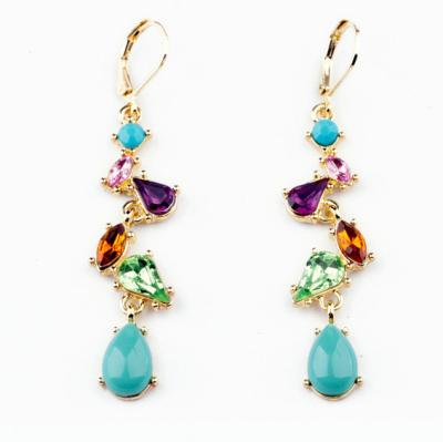 China Popular candy color jewelry fashion extra long mail drop earrings for women and girls bisuteria for sale