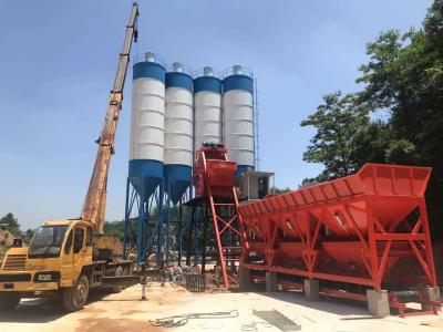 China Automatic Batching Plant Wet Mix 25 35 50 75 Cumhr Small Rmc Plant for sale