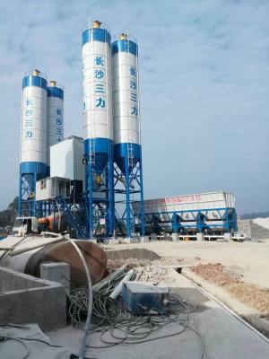 China Bucket type HZS25 35 50 75 100 ready mix concrete plant stationary full-automatic compact concrete batching plant for sale