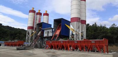 China 50m3/H To 100m3/H Cement Concrete Batching Plant Concrete Mixer 100t 200t Cement Silos for sale