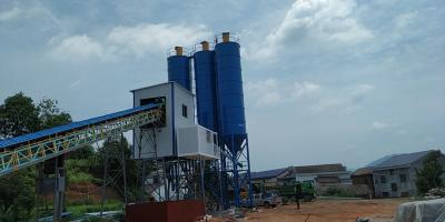 China High Productivity ≤120m3/h Stationary Ready Mix Concrete Batching Machine Plant with JS2000 Twin-shaft Concrete Mixer for sale