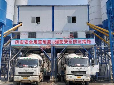 China High Efficiency Concrete Mixing Batch Plant Hzs180 With Totally Automatic Control System for sale