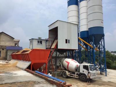 China Portable Mobile Fully Automatic Batching Plant Betonbatching und Mischanlage Bereite Mischung zu verkaufen