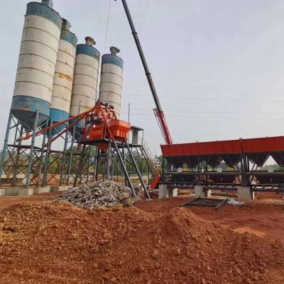 China Hzs 25 To 100 M3/H Small Portable Ready Mixed Concrete Batching Plant for sale