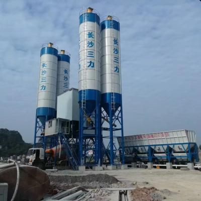 China Bucket type Full Automatic Belt Feeding Hopper Bucket 100-120m3/h Concrete Batching Plant For Railway Bridges for sale