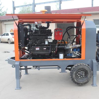 China Small Mini Cement Mortar Truck Concrete Pump Hbt 40 Mini Truck Machines Chinese for sale