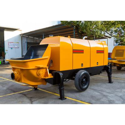 China Mortar Trailer Mounted Concrete Pump Machine Mini Pump Diesel Engine for sale