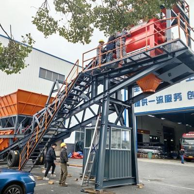 China Universale kleine droge mengsel Betonbatcherij Mobiele 90m3/h Te koop