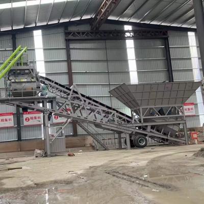 China Small Compact Concrete Batching Plant 60m3/H Full-Automatic Portable for sale