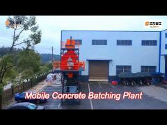 portable mobile concrete batching plant with mobile cement mobile concrete silo