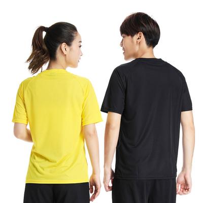 China Big QUICK DRY custom hot sales sports men and women running quick dry short sleeve white solid t-shirt for men loose fit for sale