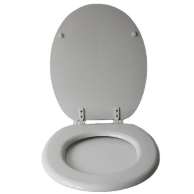 China Modern Standard Round Wooden Toilet Seat Cover PP Hinge Toilet Seat For South America Market for sale