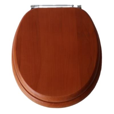 China 2021 Popular Slow-end Toilet Seats Cherry Pine Toilet Seat Cover Soild Wood for sale