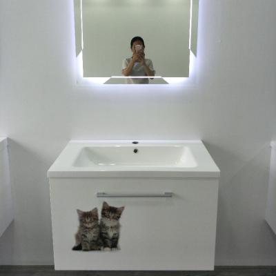 China Water Proof Modern LED Mirror Bathroom Cabinet Bathroom Vanity for sale