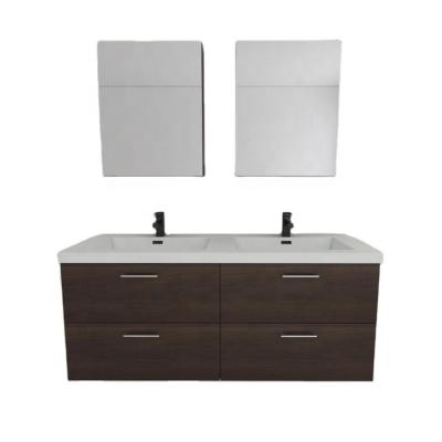 China Custom Bathroom Vanity Furniture Traditional Wood Grain Style 2021 New for sale