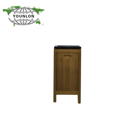 China Water Proof Bamboo Bathroom Cabinet Classic for sale