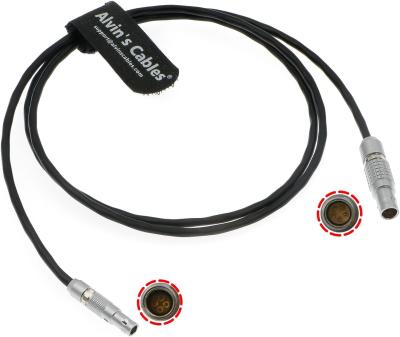 China Alvins verkabelt Timecode-Kabel für solide Geräte 833 zur ROTEN DSMC2 Kamera 5 Pin Male bis 4 Pin Time Code Input Cable 1M zu verkaufen