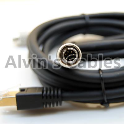 Cina Assemblaggio cavi standard di dati M12 di RJ45 Cat6 flessione di Pin di originale 8 di Hirose all'alta per Sony in vendita