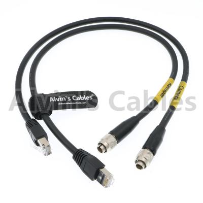 Cina Connettore di Pin originale flessibile di Hirose 8 dell'assemblaggio cavi del RCP RJ45 Cat6 M12 di Sony in vendita