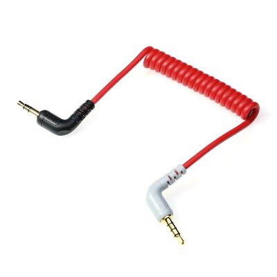 China Alvin's Cables 3.5mm TRS to TRRS SC7 Patch Cable for Rode VideoMic| VideoMicro Go| BOYA Mic, for i-Phone| Smartphone| Tablets, 1/8 Male Right Angle Microphone Coiled Cable à venda